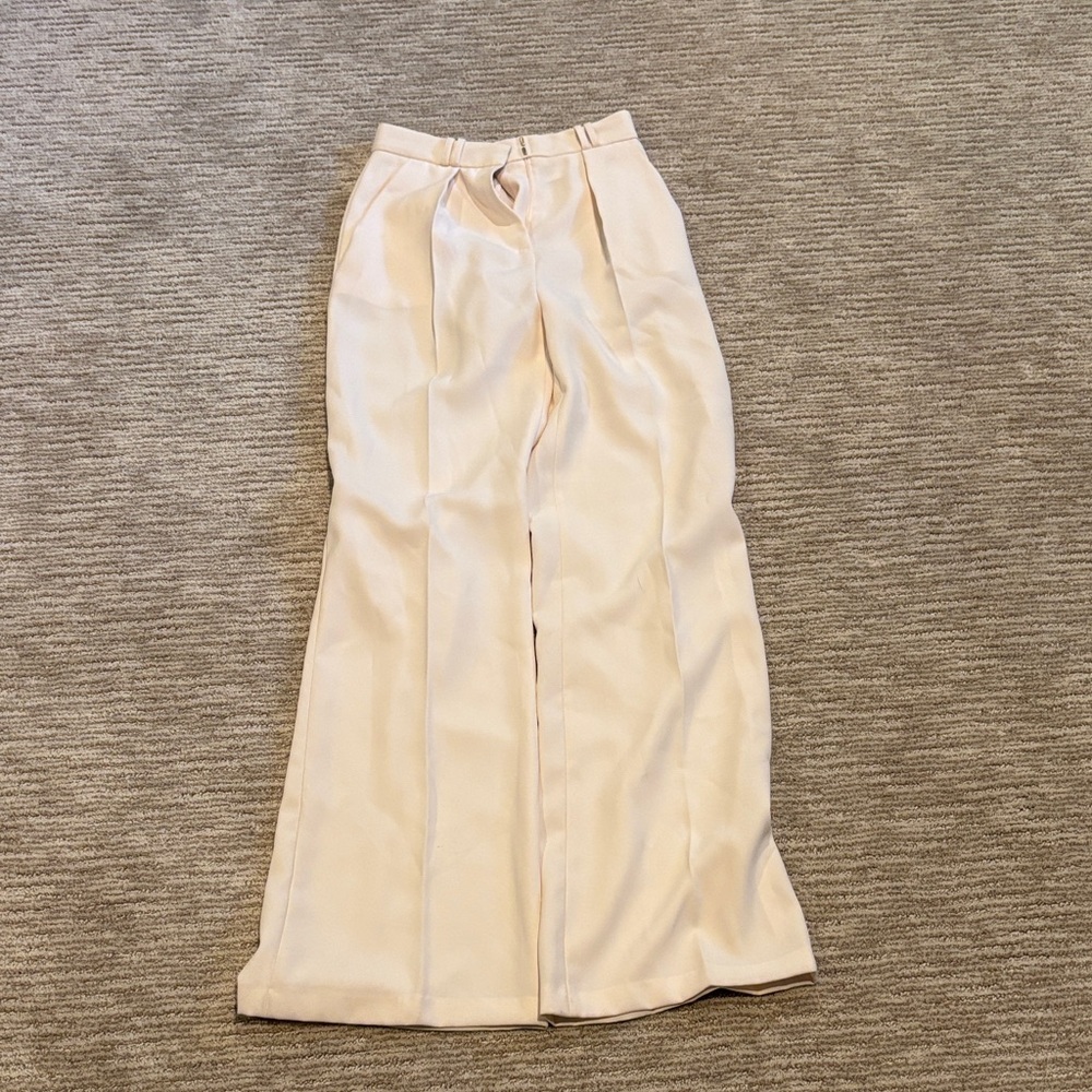 Cream Women's Wide-Leg Pants